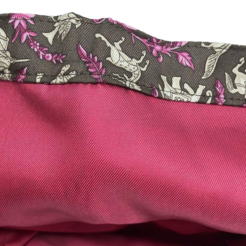 Hermes Tote Bag Excellent Condition Silky Pop Bordeaux Silver Hardware Foldable