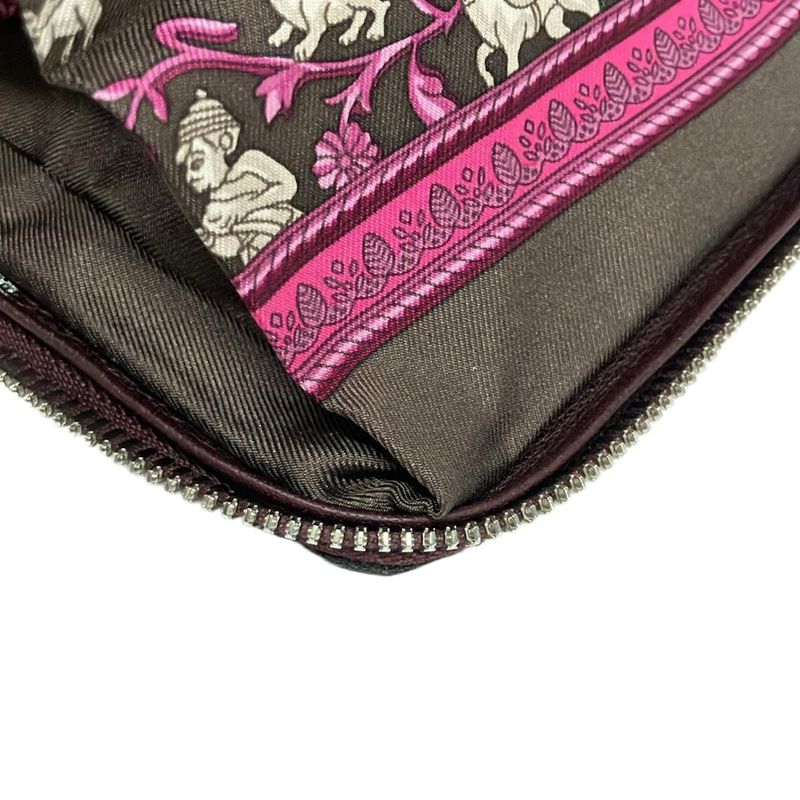 Hermes Tote Bag Excellent Condition Silky Pop Bordeaux Silver Hardware Foldable