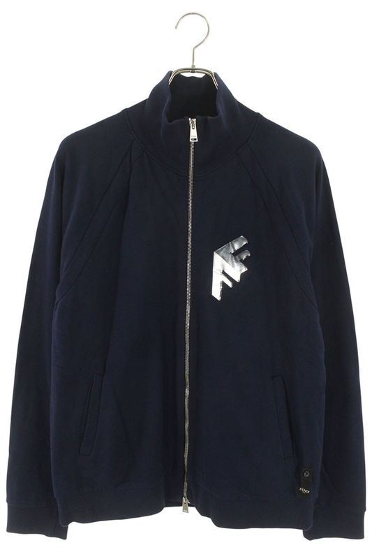 Fendi Fy1272 Apn1 Front Logo Zip-Up Blouson Men's M