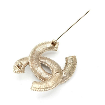 Chanel Brooch Corsage Gold Here Mark