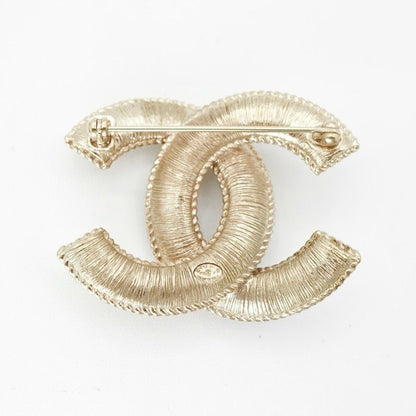Chanel Brooch Corsage Gold Here Mark