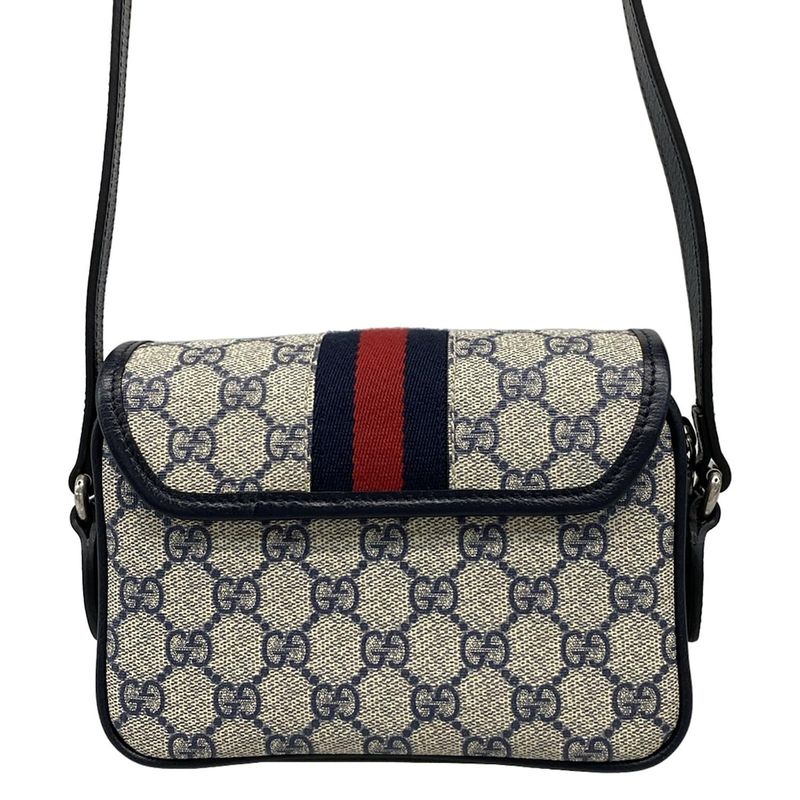 Gucci Shoulder Bag Excellent Condition Ophidia Mini Shoulder Bag 772239 Navy