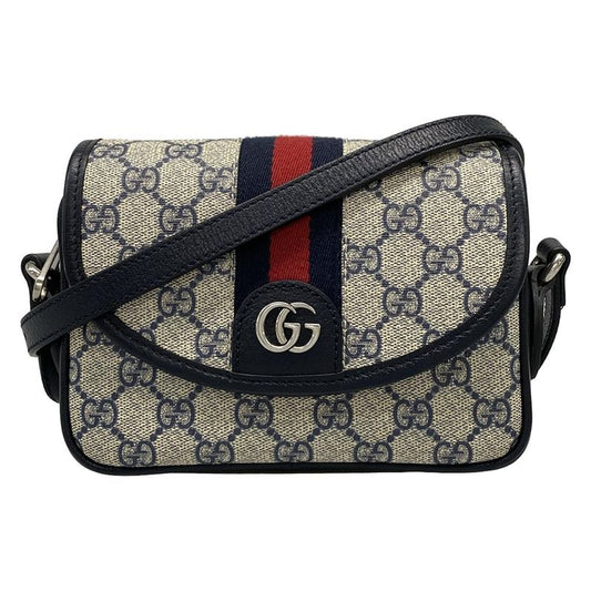 Gucci Shoulder Bag Excellent Condition Ophidia Mini Shoulder Bag 772239 Navy
