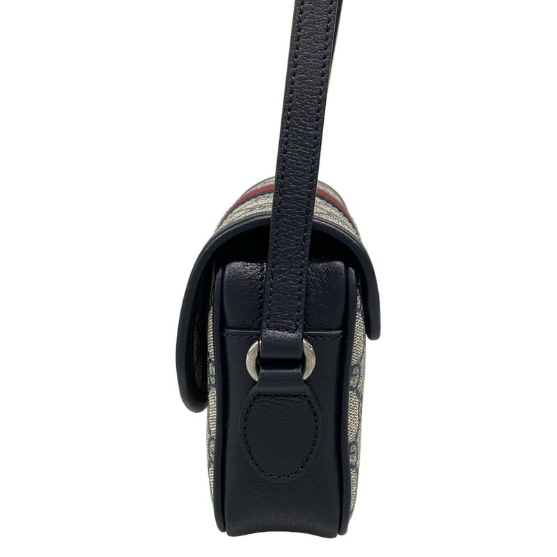 Gucci Shoulder Bag Excellent Condition Ophidia Mini Shoulder Bag 772239 Navy