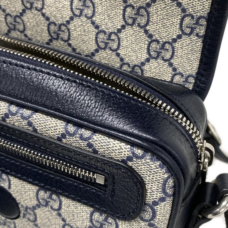 Gucci Shoulder Bag Excellent Condition Ophidia Mini Shoulder Bag 772239 Navy