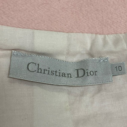 Dior Christian Dior Coat Size 10 L Women's 8hbm11coai Pink Kids Size Zip Up