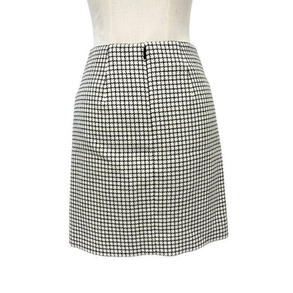 Fendi Bottoms White Black Model Check Mini Skirt