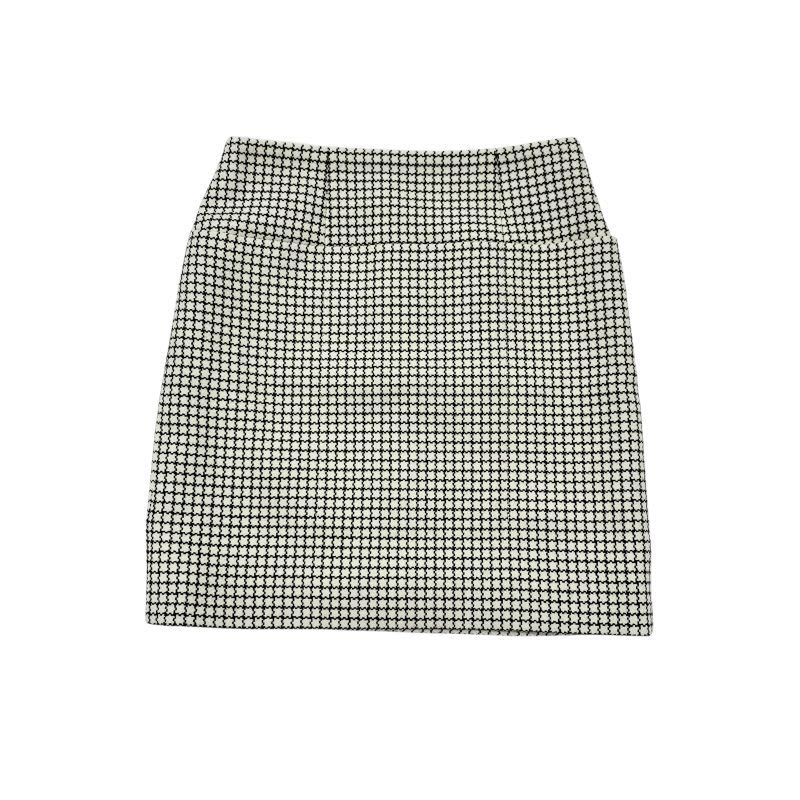 Fendi Bottoms White Black Model Check Mini Skirt