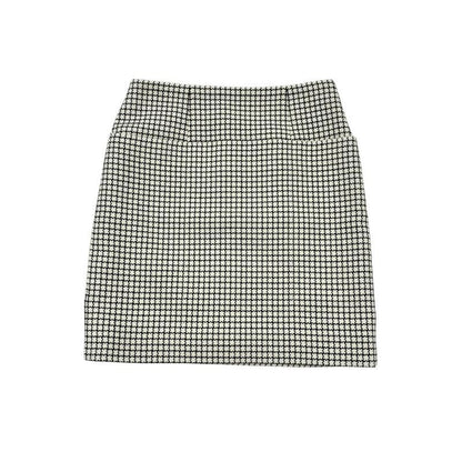 Fendi Bottoms White Black Model Check Mini Skirt
