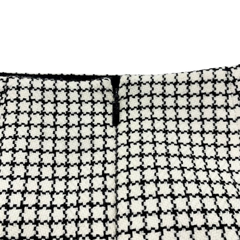 Fendi Bottoms White Black Model Check Mini Skirt