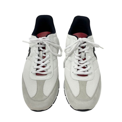 Celine Cr-02 Sneakers Shoes Mesh Leather Suede White Red Unused Triomphe Logo