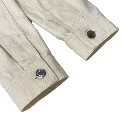 Hermes G-Jun Size 36 S Women's - Ivory Long Sleeves 20ss Serie Button Spring