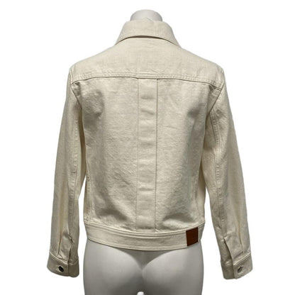 Hermes G-Jun Size 36 S Women's - Ivory Long Sleeves 20ss Serie Button Spring