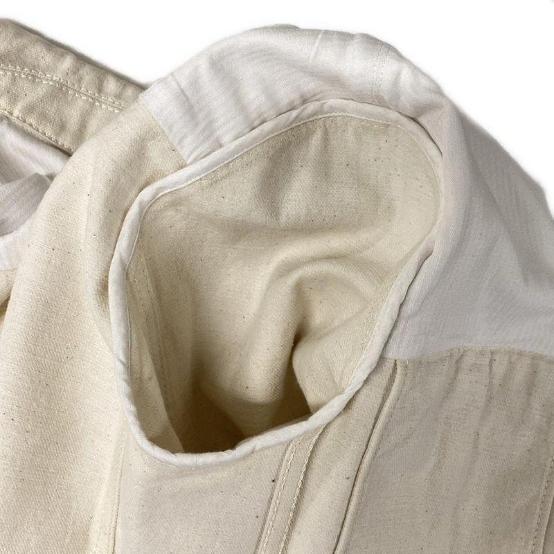 Hermes G-Jun Size 36 S Women's - Ivory Long Sleeves 20ss Serie Button Spring