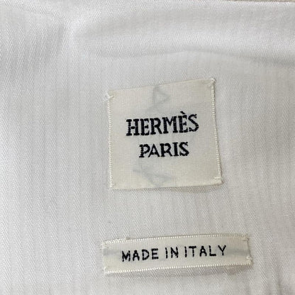Hermes G-Jun Size 36 S Women's - Ivory Long Sleeves 20ss Serie Button Spring