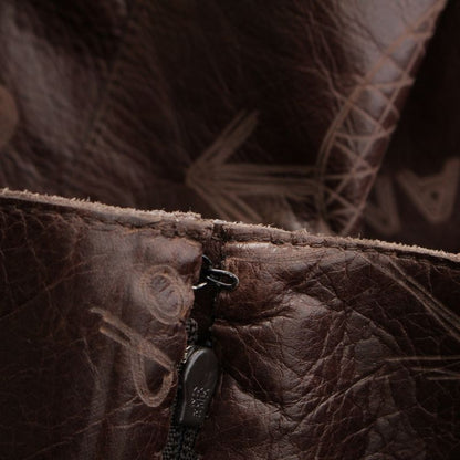 Chanel 03p Calfskin Icon Carved Skirt P20754 Brown 34