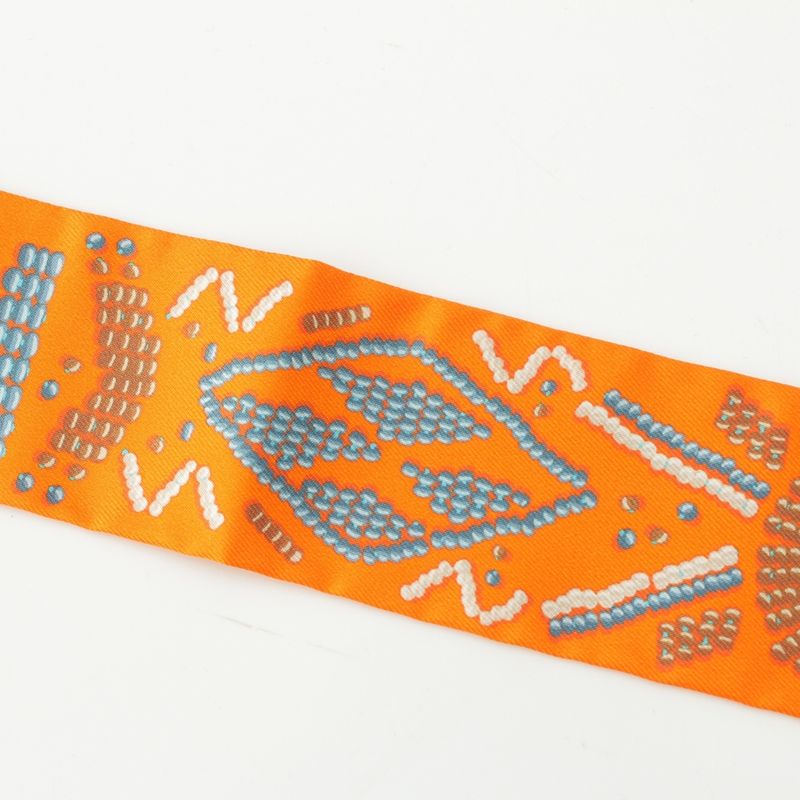 Hermes Twilly Silk Kelly En Perle Kelly En Pe Lou Scarf Orange