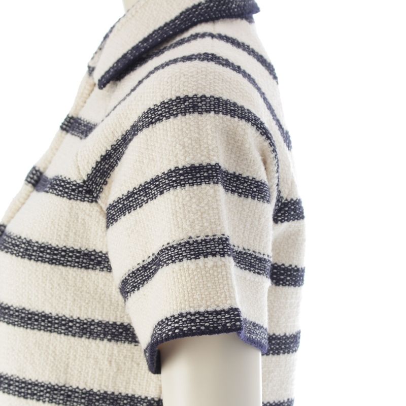 Christian Dior Cotton Wool Logo D-Stripe Jacquard Short Sleeve Outerwear