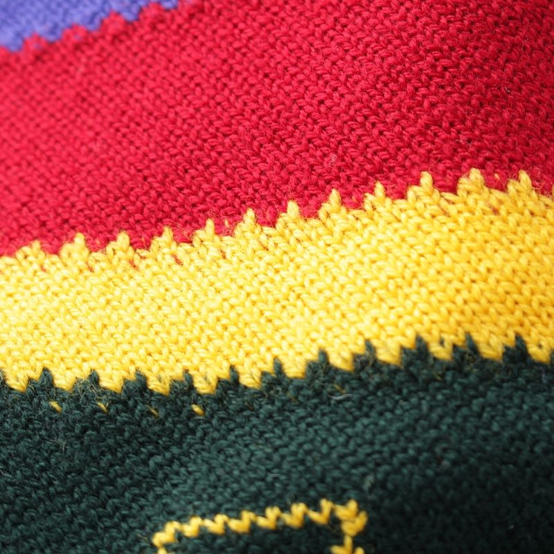 Gianni Versace All Over Patterned Mock Neck Knit Sweater Multicolor 52