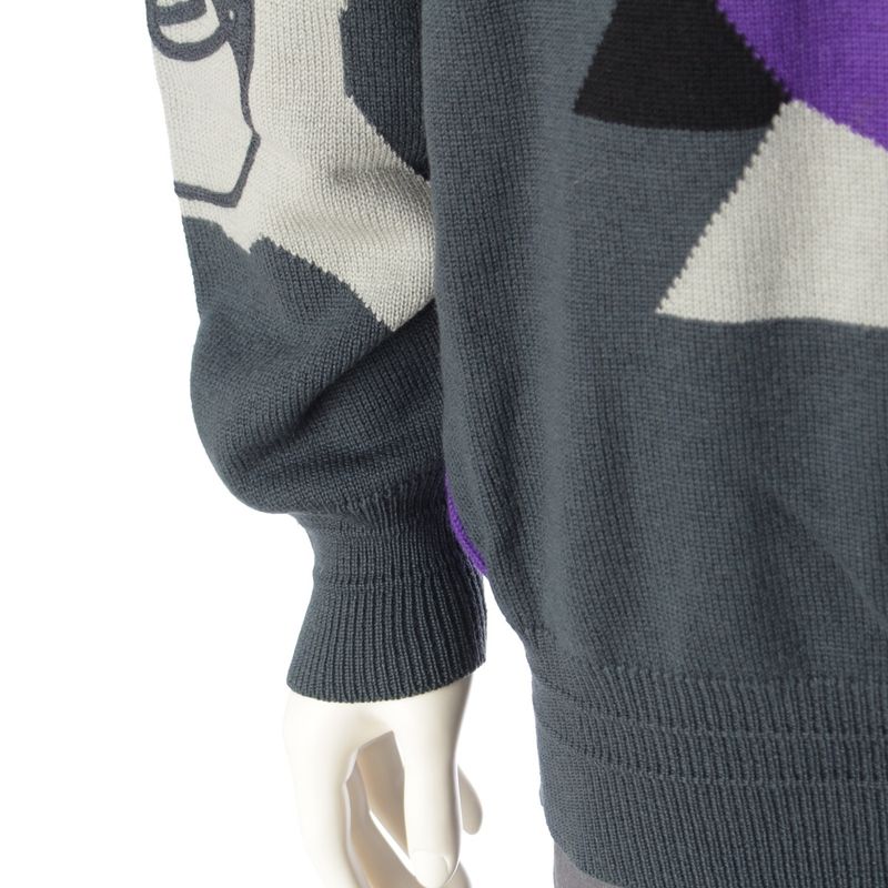 Gianni Versace Cotton All-Over Knit Sweater Multicolor 52