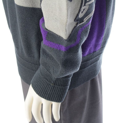 Gianni Versace Cotton All-Over Knit Sweater Multicolor 52