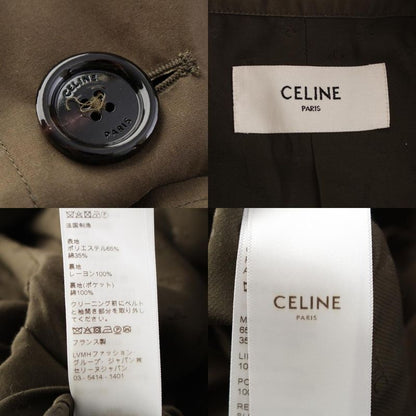 Celine 20ss Cotton Lined Triomphe Trench Coat Outerwear 2m015085i Khaki 40