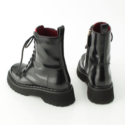 Gucci Sherry Line Leather Side Web Ankle Boots 794394 Black 39 1 2