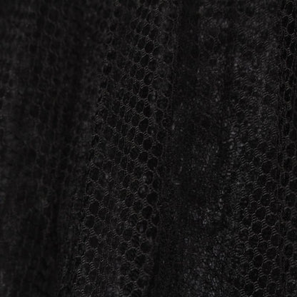 Christian Dior Polyamide Silk Mesh Tulle Long Skirt Bottoms 111j58a8648 Black 40