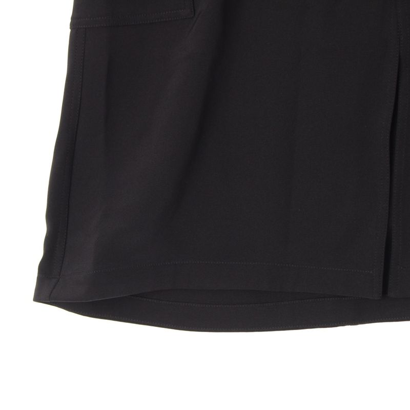 Celine Triomphe Silk Belted Gold Hardware Skirt Bottoms Black 36
