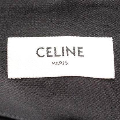 Celine Triomphe Silk Belted Gold Hardware Skirt Bottoms Black 36