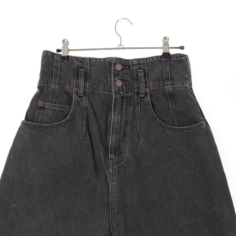 Celine 2021 Cotton Denim High Waist Pants Bottoms Black 27