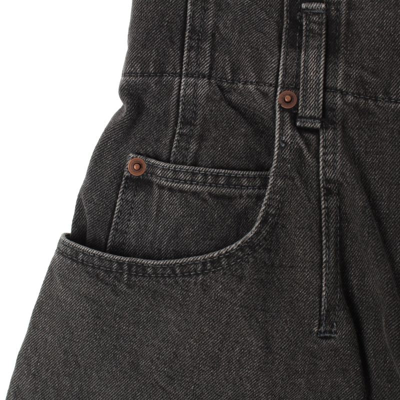 Celine 2021 Cotton Denim High Waist Pants Bottoms Black 27