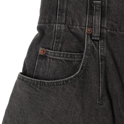 Celine 2021 Cotton Denim High Waist Pants Bottoms Black 27