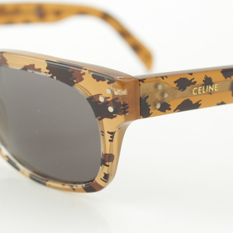 Celine Logo Leopard Sunglass Es Eyewear Brown 5419 145