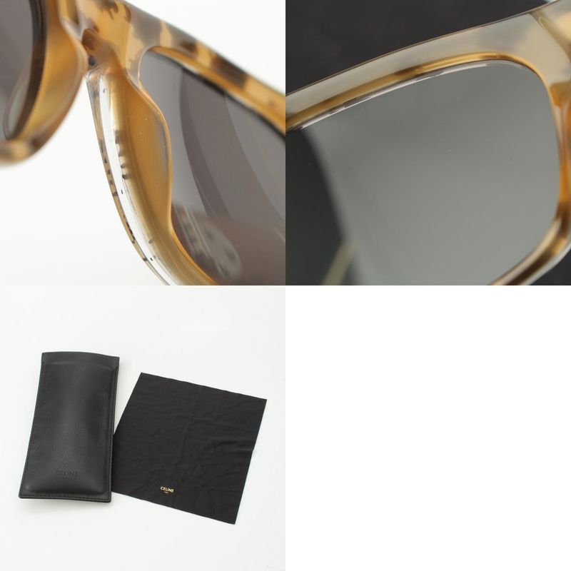 Celine Logo Leopard Sunglass Es Eyewear Brown 5419 145