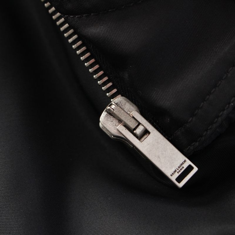 Saint Laurent Cotton Bomber Jacket Blouson Outerwear 504136 Black 36