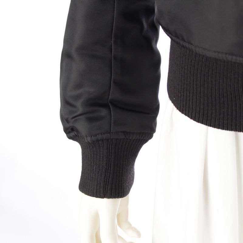 Saint Laurent Cotton Bomber Jacket Blouson Outerwear 504136 Black 36