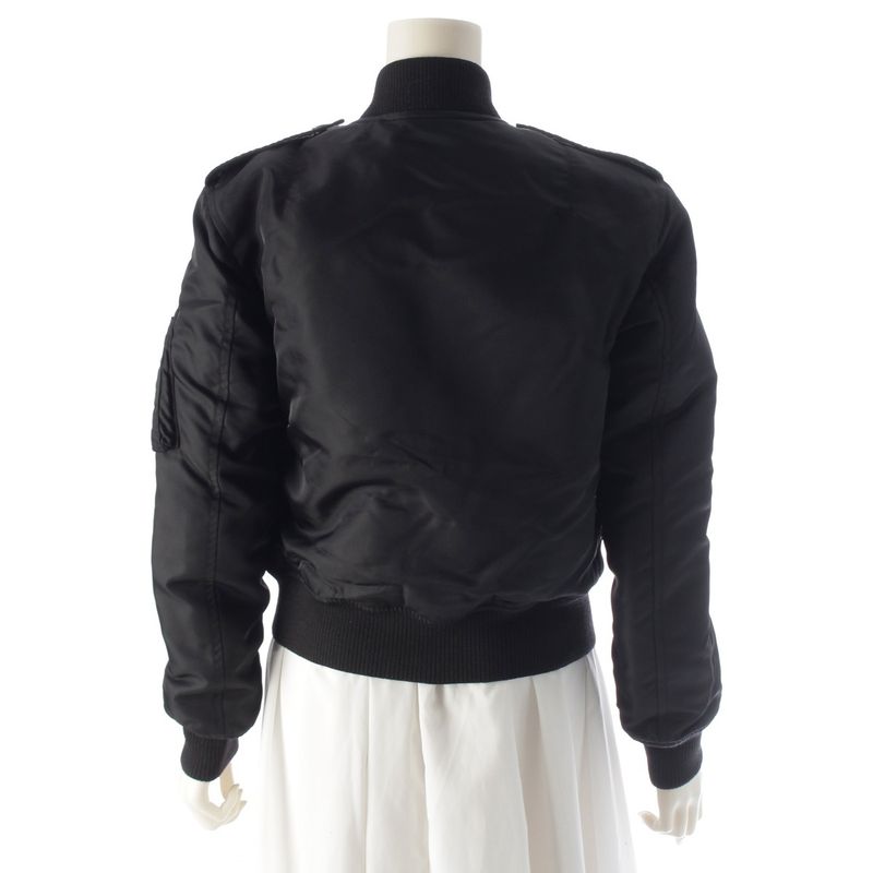 Saint Laurent Cotton Bomber Jacket Blouson Outerwear 504136 Black 36
