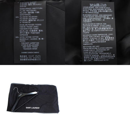 Saint Laurent Cotton Bomber Jacket Blouson Outerwear 504136 Black 36