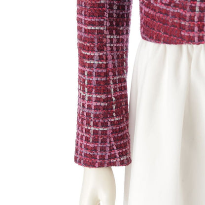 Chanel 23ss Coco Mark Rhinestone Tweed Cropped Tailored Jacket Outerwear P74830