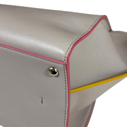 Fendi Trois Jour Shoulder Bag Leather 8bh279 Beige Ladies Fendi Preowned Fendi