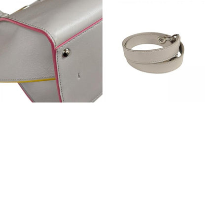 Fendi Trois Jour Shoulder Bag Leather 8bh279 Beige Ladies Fendi Preowned Fendi