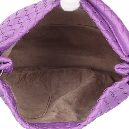 Bottega Veneta Hobo Bag Intrecciato Tote Leather Purple Women's Bottega Veneta