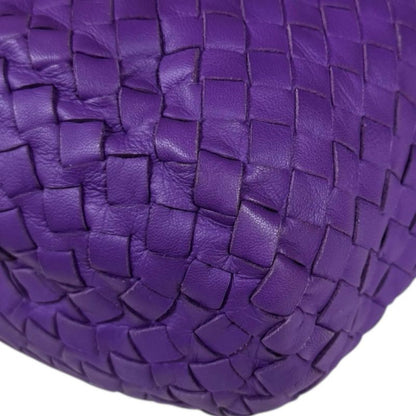 Bottega Veneta Hobo Bag Intrecciato Tote Leather Purple Women's Bottega Veneta