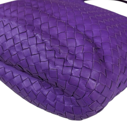 Bottega Veneta Hobo Bag Intrecciato Tote Leather Purple Women's Bottega Veneta