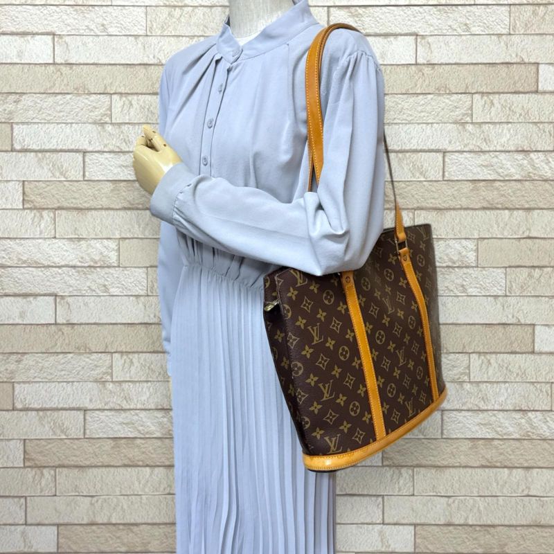Louis Vuitton Babylon Monogram Tote Bag Monogram Canvas M51102 Brown Ladies