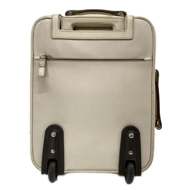Prada Carry Bag - Ivory No Tsa Main Item No Dial Lock Leather