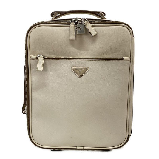 Prada Carry Bag - Ivory No Tsa Main Item No Dial Lock Leather