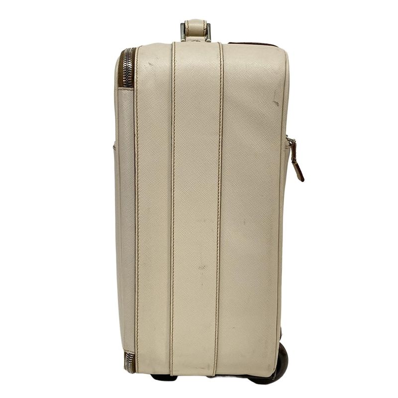 Prada Carry Bag - Ivory No Tsa Main Item No Dial Lock Leather