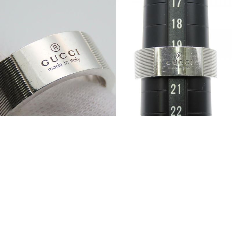 Gucci Ring / Ring Logo Ring 21 925 Silver Approx 10.2g Silver Accessories Men